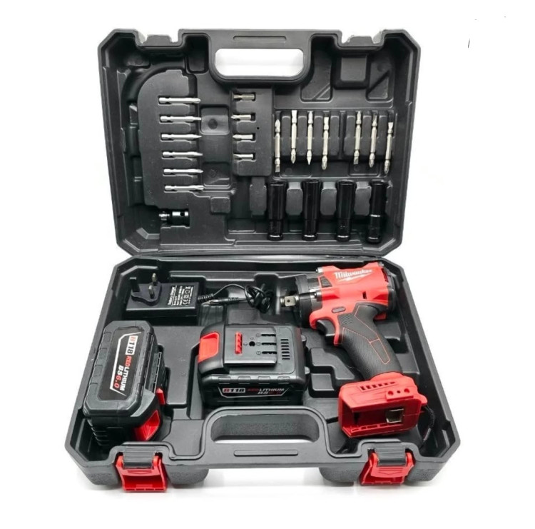 خرید بکس شارژی براشلس میلواکی مدل MV01 با گشتاور بالا در ابزار کلهر