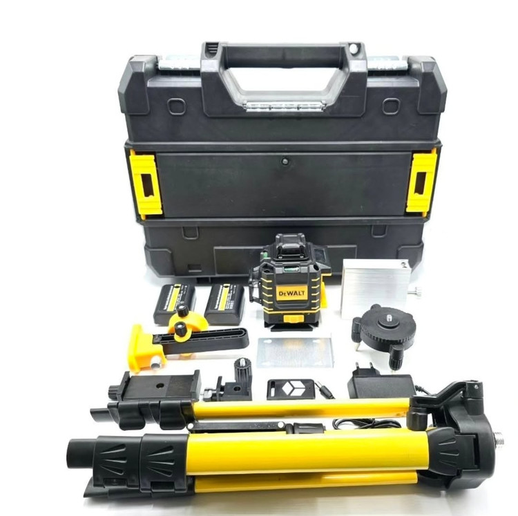 پایه بلند تراز لیزری 16 خط دیوالت مدل 5vmax تراز سه بعدی Dewalt laser level tripod