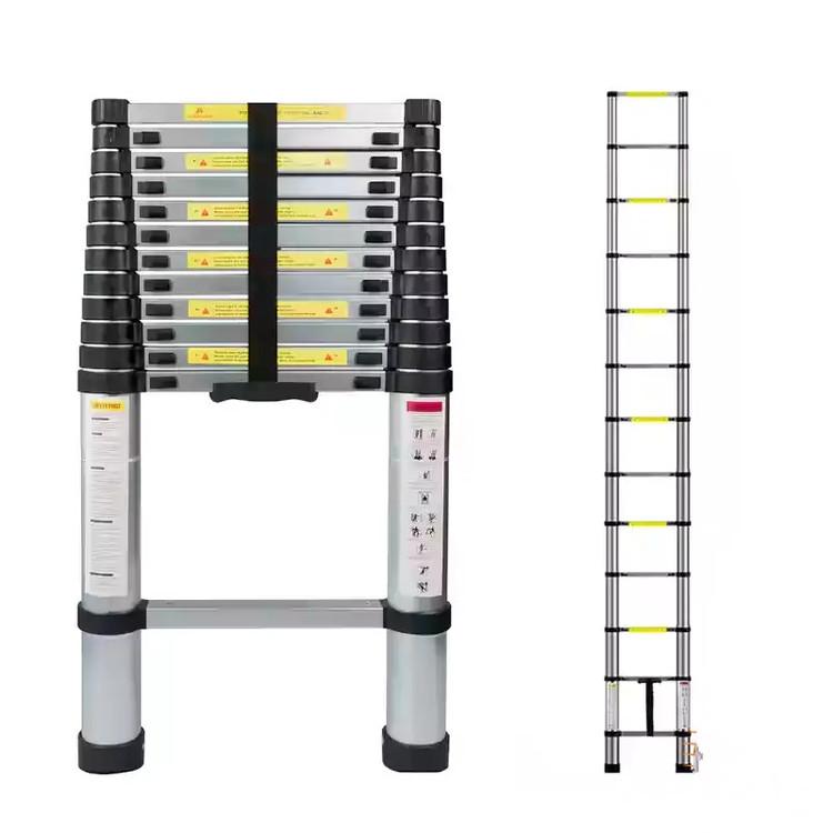 نردبان یک طرفه تلسکوپی آلومینیومی 3.8 متر اورجینال telescopic aluminum ladder