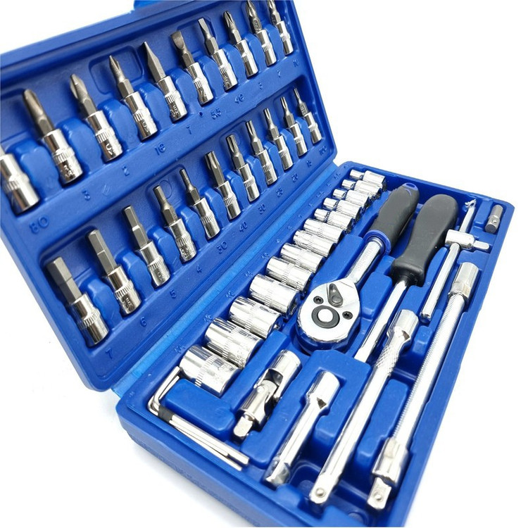 آچار بکس ۴۶ تکه LIFE_STYLE محتویات