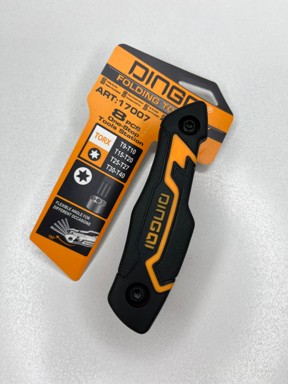 ست آچار تاشو دینگشی ۱۷۰۰۷ از نمای بغل